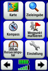 GARMIN Dakota 20 Hauptmenu (1 von 4)