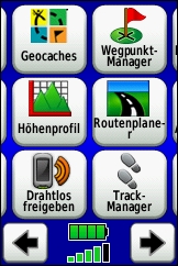 GARMIN Dakota 20 Hauptmenu (2 von 4)