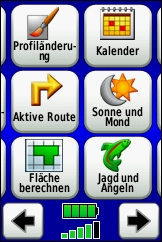 GARMIN Dakota 20 Hauptmenu (3 von 4)