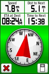 GARMIN Dakota 20 navigation (compass)