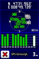 GARMIN Dakota 20 Satelliten