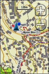 GARMIN Dakota 20 topografische Karte der Schweiz, Beispiel Wengen