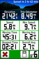 GARMIN Dakota 20 trip computer small font