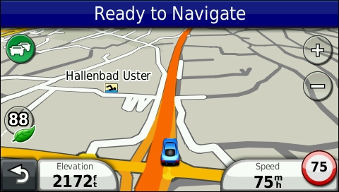 GARMIN Dezl 560 - Map in day mode
