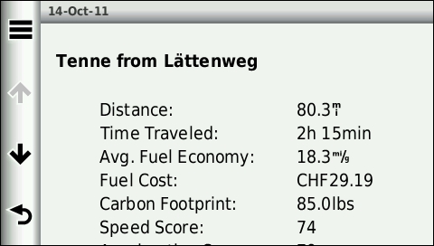 GARMIN Dezl 560 - Mileage Report (1 of 2)