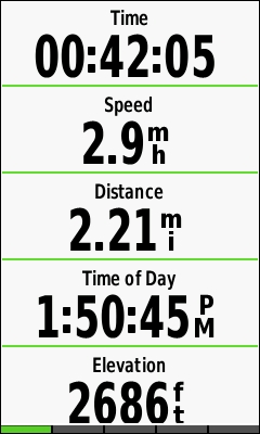 GARMIN Edge 1000 - Display with 5 data fields