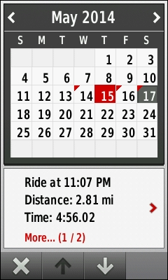 GARMIN Edge 1000 - Calendar