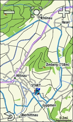 GARMIN Edge 1000 - Map (vector view)