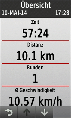 GARMIN Edge 1000 - Aktivitaeten-Protokoll (1 von 3)