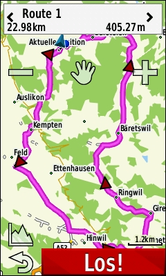 GARMIN Edge 1000 - Rundstrecke