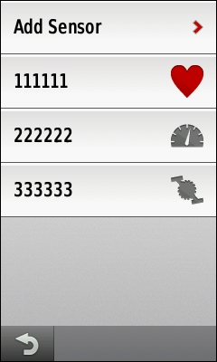 GARMIN Edge 1000 - Sensors
