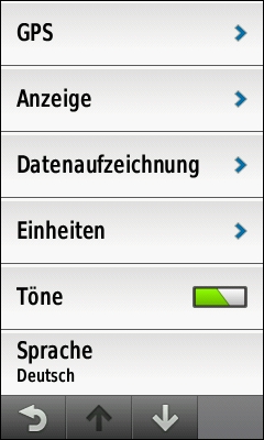 GARMIN Edge 1000 - System-Einstellungen (1 von 2)