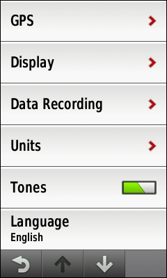 GARMIN Edge 1000 - System Settings (1 of 2)