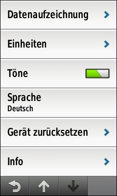 GARMIN Edge 1000 - System-Einstellungen (2 von 2)