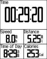 GARMIN Edge 500 display