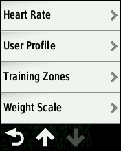GARMIN Edge 510 Settings (2 of 2)