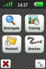 GARMIN Edge 800 Menu