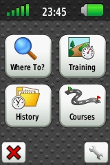 GARMIN Edge 800 Menu