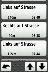 GARMIN Edge 800 Navigationsanweisungen