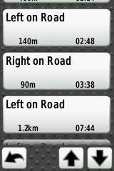 GARMIN Edge 800 Directions