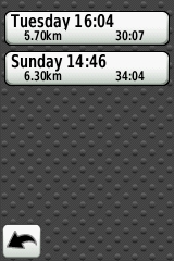 GARMIN Edge 800 History Overview