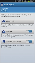 GARMIN Connect Mobile - Einstellungen