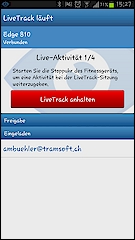 GARMIN Connect Mobile - Live Track