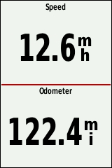 GARMIN Edge 810 Display with 2 data fields
