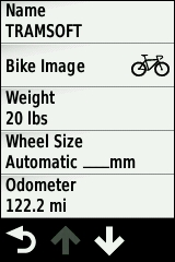 GARMIN Edge 810 Bike Profile