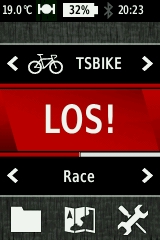 GARMIN Edge 810 Hauptseite