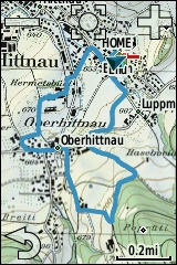 GARMIN Edge 810 Map (pattern view)