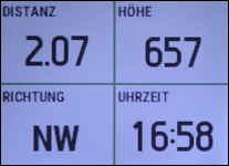 GARMIN epix - 4 Datenfelder