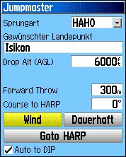GARMIN eTrex Vista HCx jumpmaster