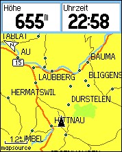 GARMIN eTrex Vista HCx map