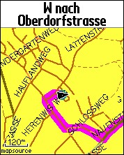 GARMIN eTrex Vista HCx route