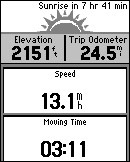 GARMIN etrex 10 - Trip Computer (large font)