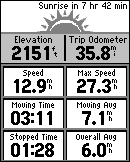 GARMIN etrex 10 - Trip Computer (small font)