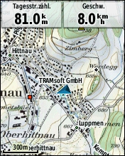 GARMIN etrex 30 - Topografische Karte der Schweiz mit Raster-Darstellung
