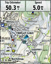 GARMIN etrex 30 - Topographic Map of Switzerland Pattern View