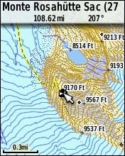 GARMIN etrex 30 - Topografische Karte der Schweiz mit Vektor-Darstellung