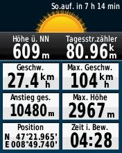 GARMIN etrex 30 - Trip Computer (kleine Schrift)