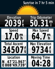 GARMIN etrex 30 - Trip Computer (small font)