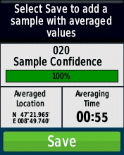 GARMIN etrex 30 - Waypoint Averaging