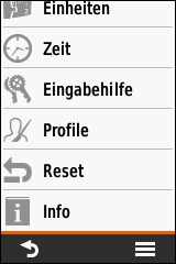 GARMIN eTrex Touch 25/35 - Einstellungen (4 von 4)