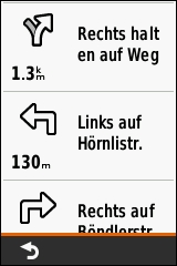GARMIN eTrex Touch 25/35 - Navigationsanweisungen