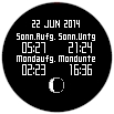 GARMIN fenix 2 Sonne/Mond-Konstellation