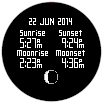 GARMIN fenix 2 Sun / Moon Constallation