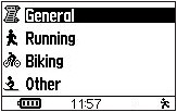 GARMIN Forerunner 205 settings