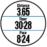 GARMIN Forerunner 220 - Data Fields