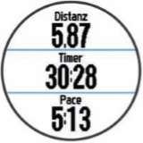 GARMIN Forerunner 225 - Datenfelder